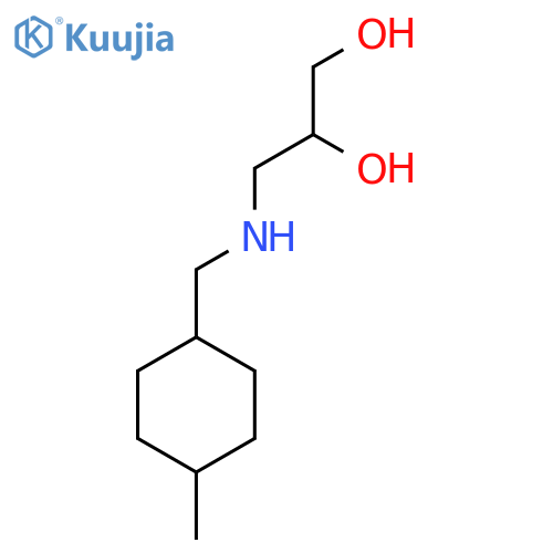 3-{[(4-methylcyclohexyl)methyl]amino}propane-1,2-diol structure