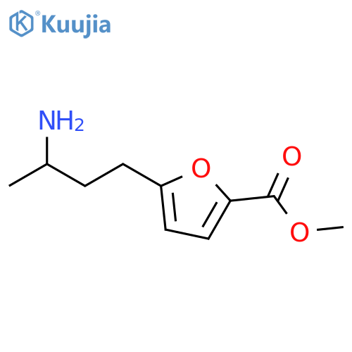 methyl 5-(3-aminobutyl)furan-2-carboxylate structure