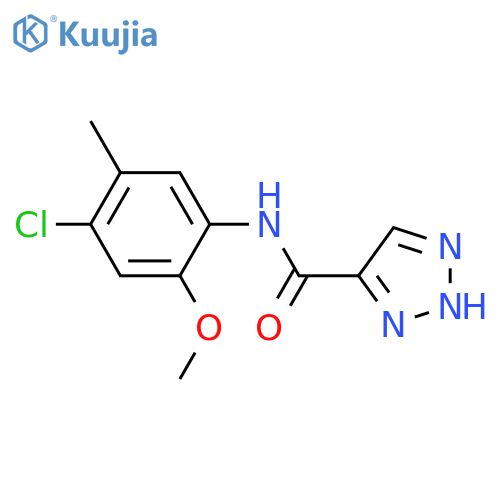 N-(4-chloro-2-methoxy-5-methylphenyl)-1H-1,2,3-triazole-5-carboxamide structure