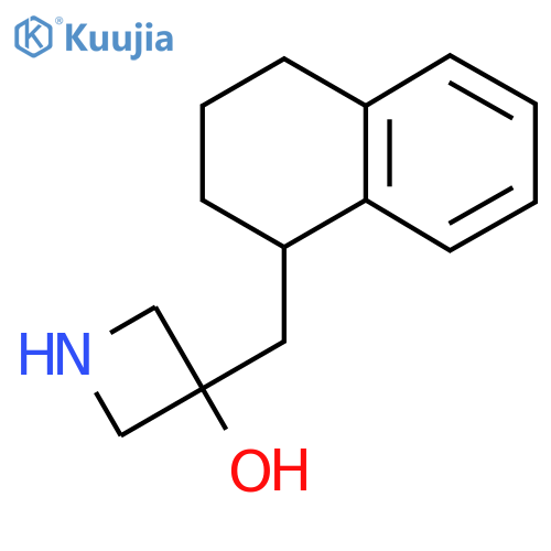 3-(1,2,3,4-tetrahydronaphthalen-1-yl)methylazetidin-3-ol structure