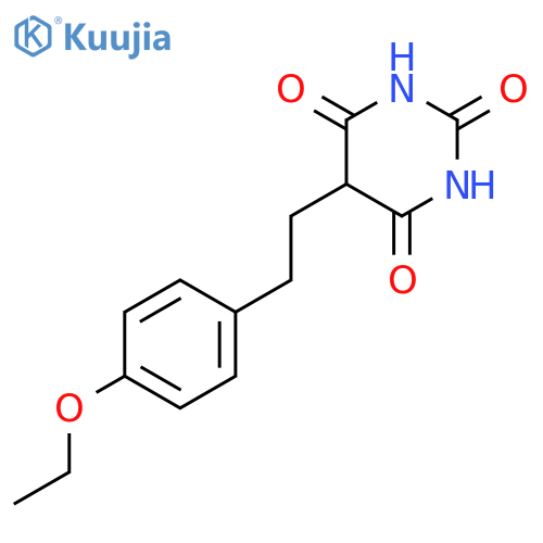 2,4,6(1H,3H,5H)-Pyrimidinetrione, 5-[2-(4-ethoxyphenyl)ethyl]- structure