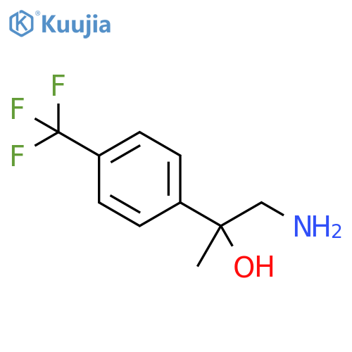 1-amino-2-4-(trifluoromethyl)phenylpropan-2-ol structure