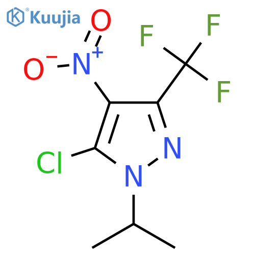 5-Chloro-4-nitro-1-propan-2-yl-3-(trifluoromethyl)pyrazole structure