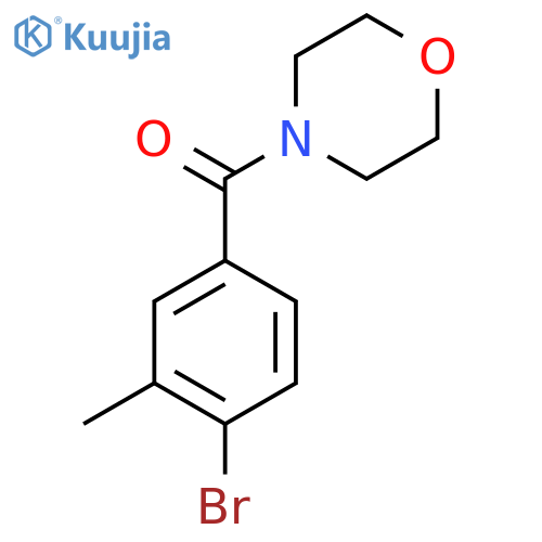 ((4-Bromo-3-methylphenyl)carbonyl)morpholine structure
