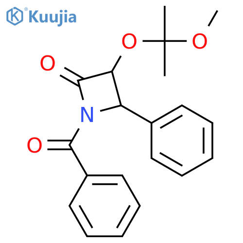 (3R,4S)-1-Benzoyl-3-(1-methoxy-1-methylethoxy)-4-phenyl-2-azetidinone structure