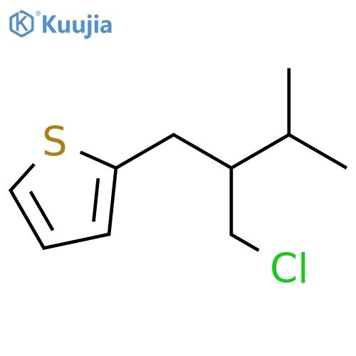 Thiophene, 2-[2-(chloromethyl)-3-methylbutyl]- structure