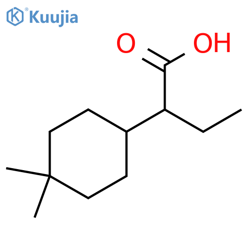 Cyclohexaneacetic acid, α-ethyl-4,4-dimethyl- structure