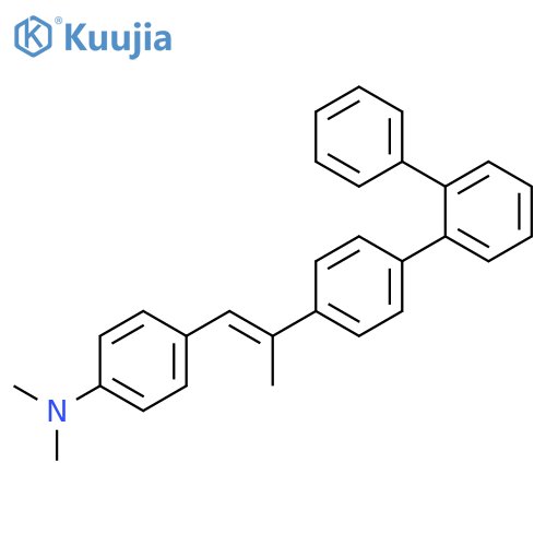 Benzenamine, N,N-dimethyl-4-(2-[1,1':2',1''-terphenyl]-4-yl-1-propenyl)- structure
