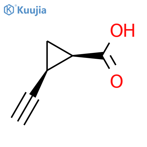Cyclopropanecarboxylic acid, 2-ethynyl-, (1R,2S)- structure