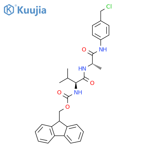 Fmoc-Val-Ala-PAB-Cl structure