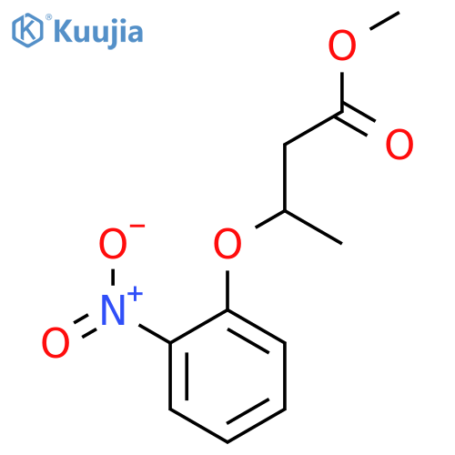 Butanoic acid, 3-(2-nitrophenoxy)-, methyl ester, (±)- structure