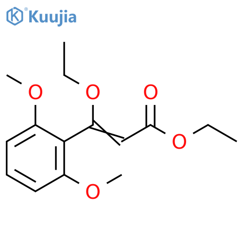 2-Propenoic acid, 3-(2,6-dimethoxyphenyl)-3-ethoxy-, ethyl ester structure