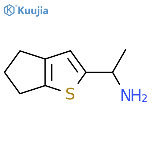 1-{4H,5H,6H-cyclopentabthiophen-2-yl}ethan-1-amine structure