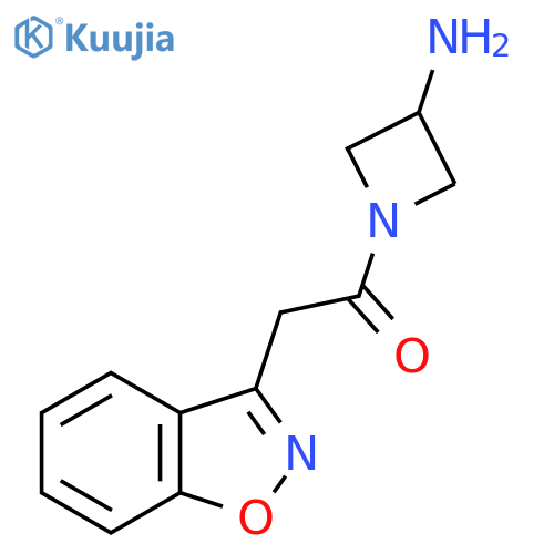 1-(3-Aminoazetidin-1-yl)-2-(benzo[d]isoxazol-3-yl)ethan-1-one structure
