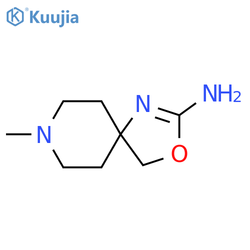 8-methyl-3-oxa-1,8-diazaspiro4.5dec-1-en-2-amine structure
