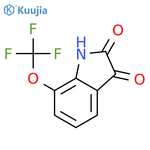 7-(trifluoromethoxy)-2,3-dihydro-1H-indole-2,3-dione structure
