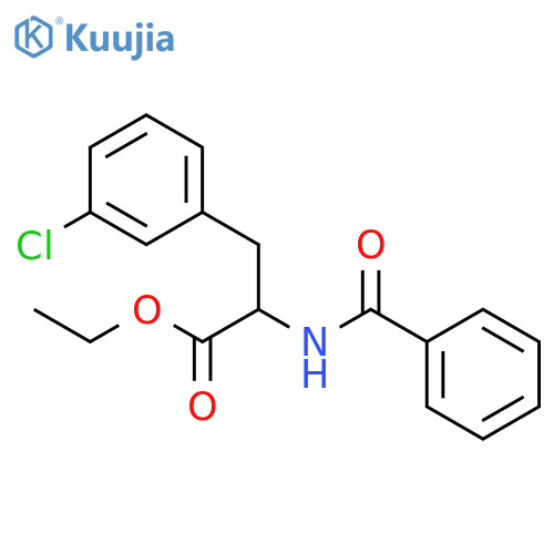 DL-Phenylalanine, N-benzoyl-3-chloro-, ethyl ester structure