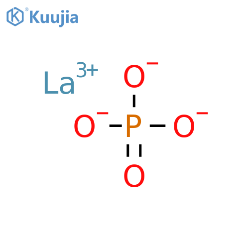 Lanthanum phosphate hydrate structure