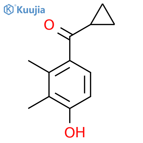 4-Cyclopropanecarbonyl-2,3-dimethylphenol structure