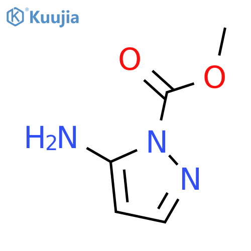 5-amino-1H-Pyrazole-1-carboxylic acid methyl ester structure