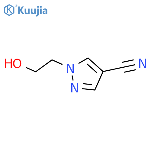 1-(2-hydroxyethyl)-1H-pyrazole-4-carbonitrile structure