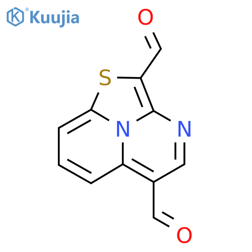 2-thia-5,12-diazatricyclo6.3.1.0^{4,12}dodeca-1(11),3,5,7,9-pentaene-3,7-dicarbaldehyde structure