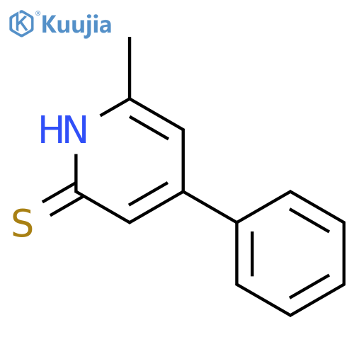 2(1H)-Pyridinethione, 6-methyl-4-phenyl- structure