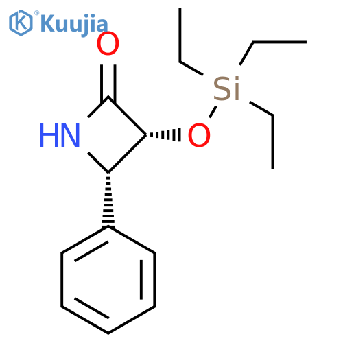 (3R,4S)-3-(Triethylsilyl)oxy-4-phenyl-2-azetidinone structure