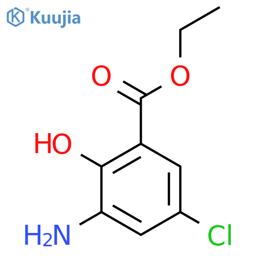 ethyl 3-amino-5-chloro-2-hydroxybenzoate structure