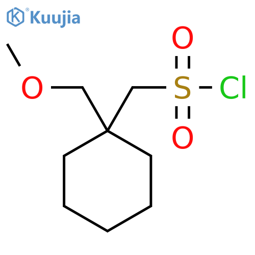 1-(methoxymethyl)cyclohexylmethanesulfonyl chloride structure