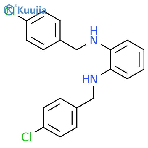 1,2-Benzenediamine, N,N'-bis[(4-chlorophenyl)methyl]- structure