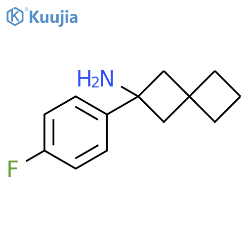 2-(4-fluorophenyl)spiro[3.3]heptan-2-amine structure