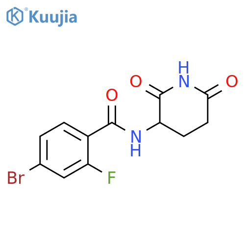 4-Bromo-N-(2,6-dioxopiperidin-3-yl)-2-fluorobenzamide structure