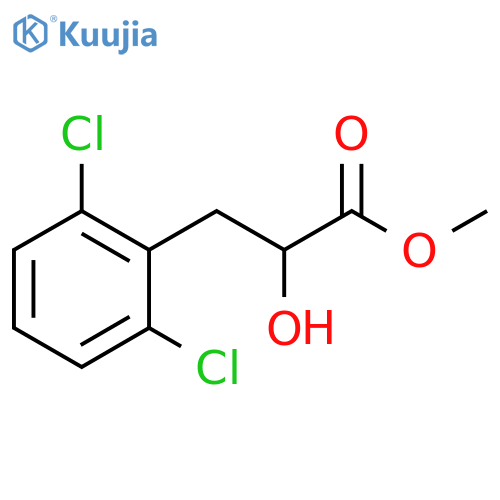 methyl 3-(2,6-dichlorophenyl)-2-hydroxypropanoate structure