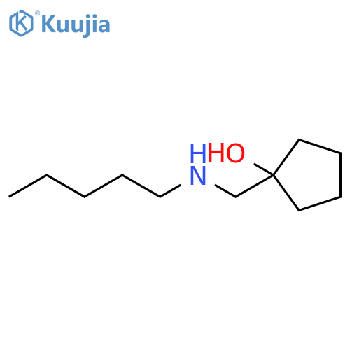 1-(pentylamino)methylcyclopentan-1-ol structure