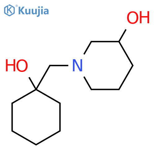 1-[(1-hydroxycyclohexyl)methyl]piperidin-3-ol structure