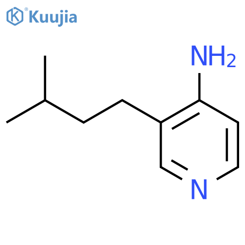 3-(3-Methylbutyl)pyridin-4-amine structure