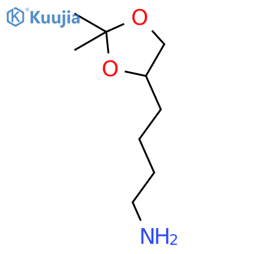 4-(2,2-dimethyl-1,3-dioxolan-4-yl)butan-1-amine structure