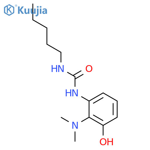 Urea, N-[2-(dimethylamino)-3-hydroxyphenyl]-N'-pentyl- structure