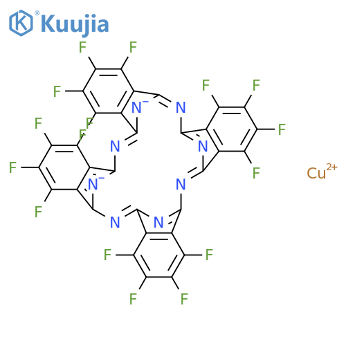 Copper(II) 1,2,3,4,8,9,10,11,15,16,17,18,22,23,24,25-Hexadecafluoro-29H,31H-phthalocyanine (Dye Content 80%) structure