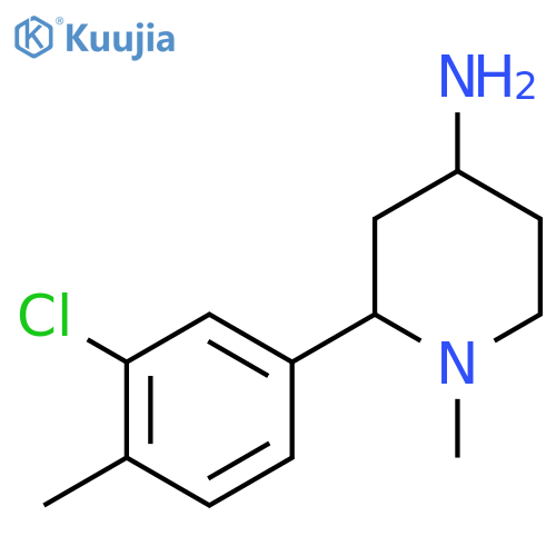 2-(3-Chloro-4-methylphenyl)-1-methylpiperidin-4-amine structure