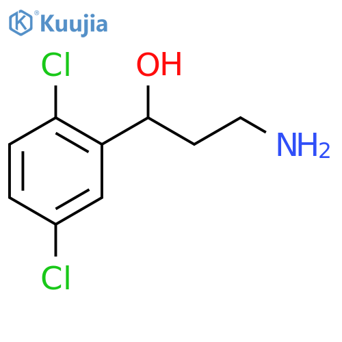 Benzenemethanol, α-(2-aminoethyl)-2,5-dichloro- structure