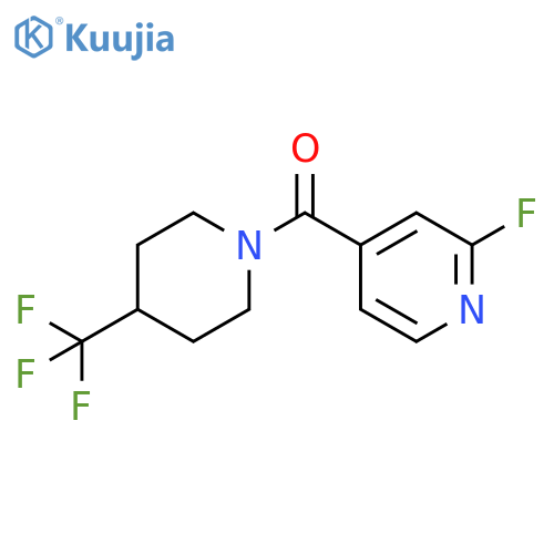 2-fluoro-4-4-(trifluoromethyl)piperidine-1-carbonylpyridine structure