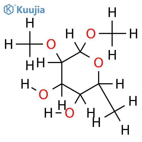 6-Deoxy-2-O-methylallose,8CI-Me glycoside structure