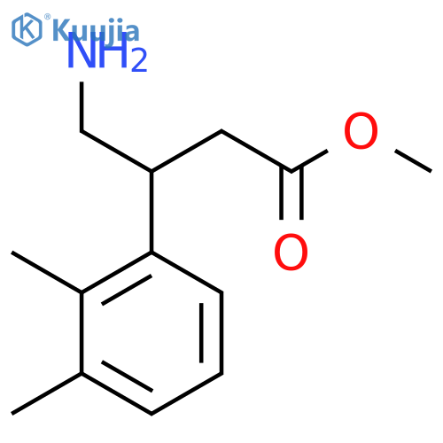 methyl 4-amino-3-(2,3-dimethylphenyl)butanoate structure