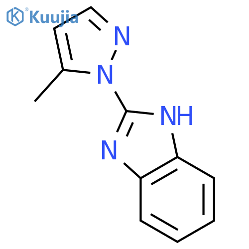 1H-Benzimidazole,2-(5-methyl-1H-pyrazol-1-yl)- structure