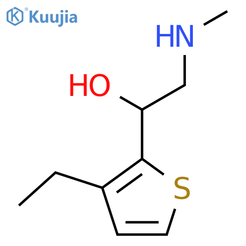 1-(3-ethylthiophen-2-yl)-2-(methylamino)ethan-1-ol structure