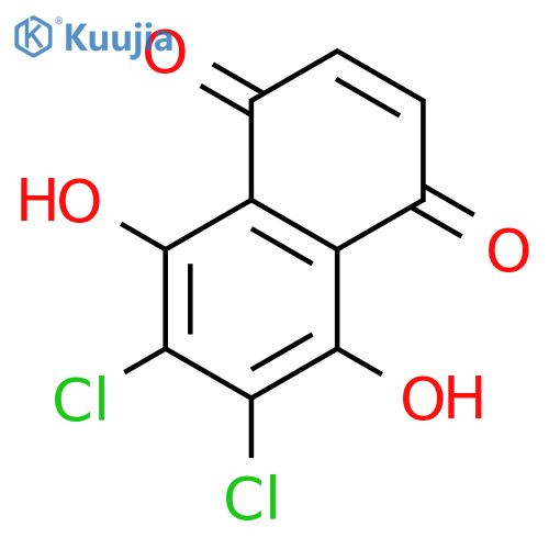 2,3-Dichloro-5,8-dihydroxy-1,4-naphthoquinone structure