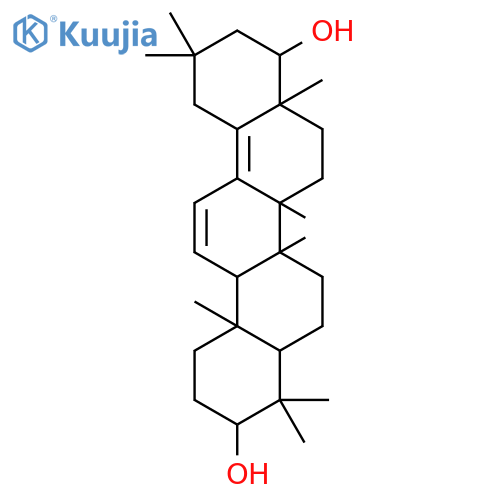 Oleana-11,13(18)-diene-3,22-diol,(3b,22b)- (9CI) structure