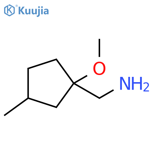 (1-methoxy-3-methylcyclopentyl)methanamine structure